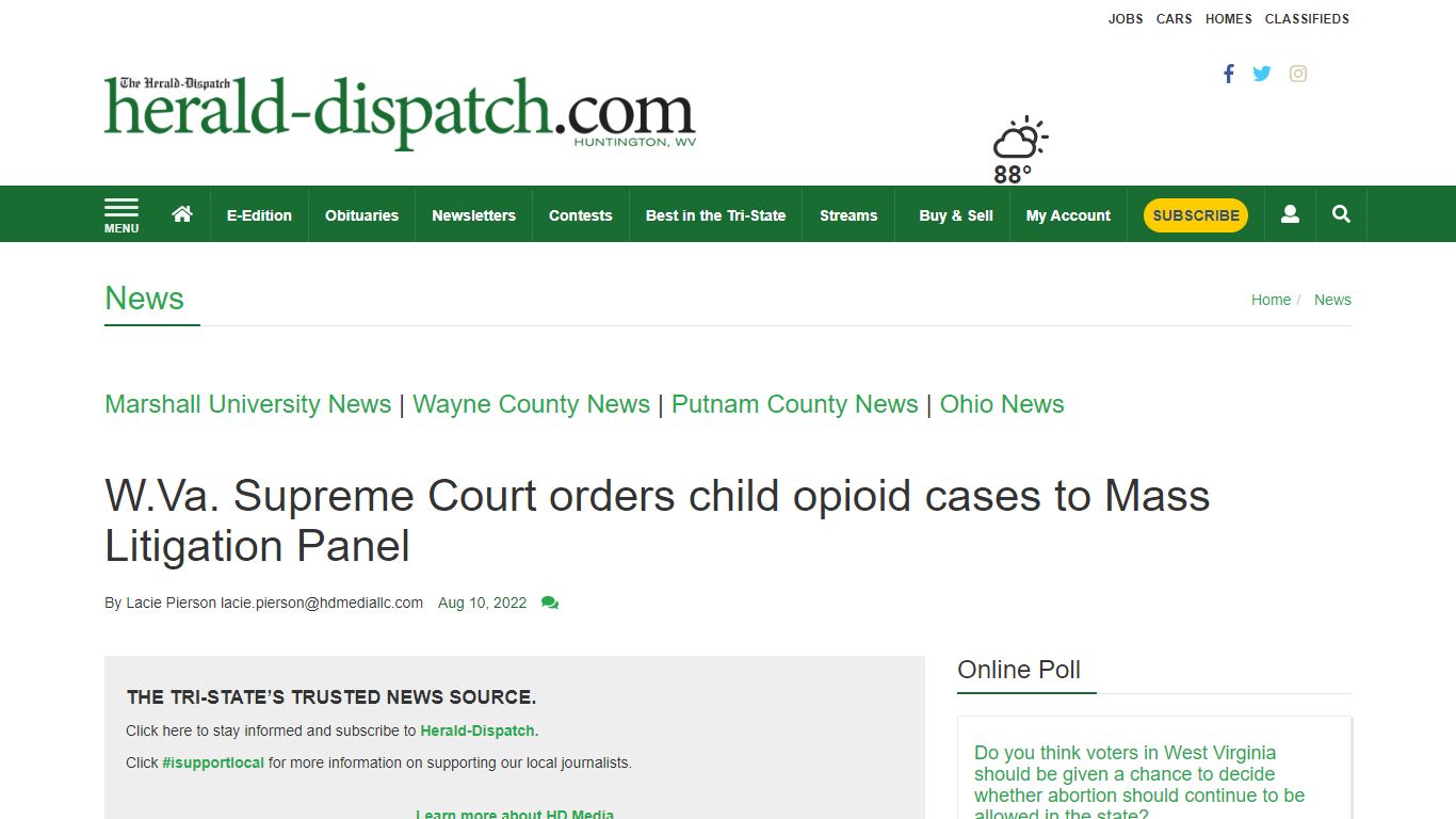 W.Va. Supreme Court orders child opioid cases to Mass Litigation Panel ...